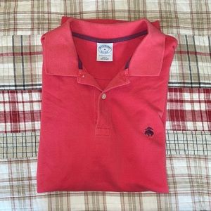 Brooks Brothers M red performance polo slim fit